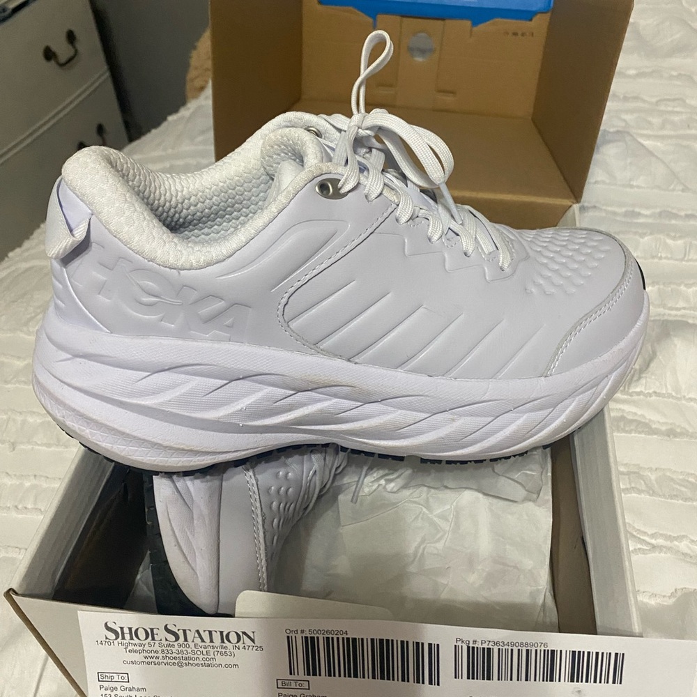 Hoka White Running Shoes